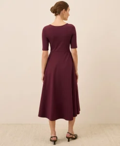 Women Pact Organic Fit & Flare Signature Scoop Dress