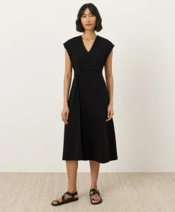 Women Pact Organic Fit & Flare V-Neck Twist Dress