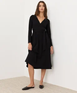 Women Pact Organic Fit & Flare Wrap Dress