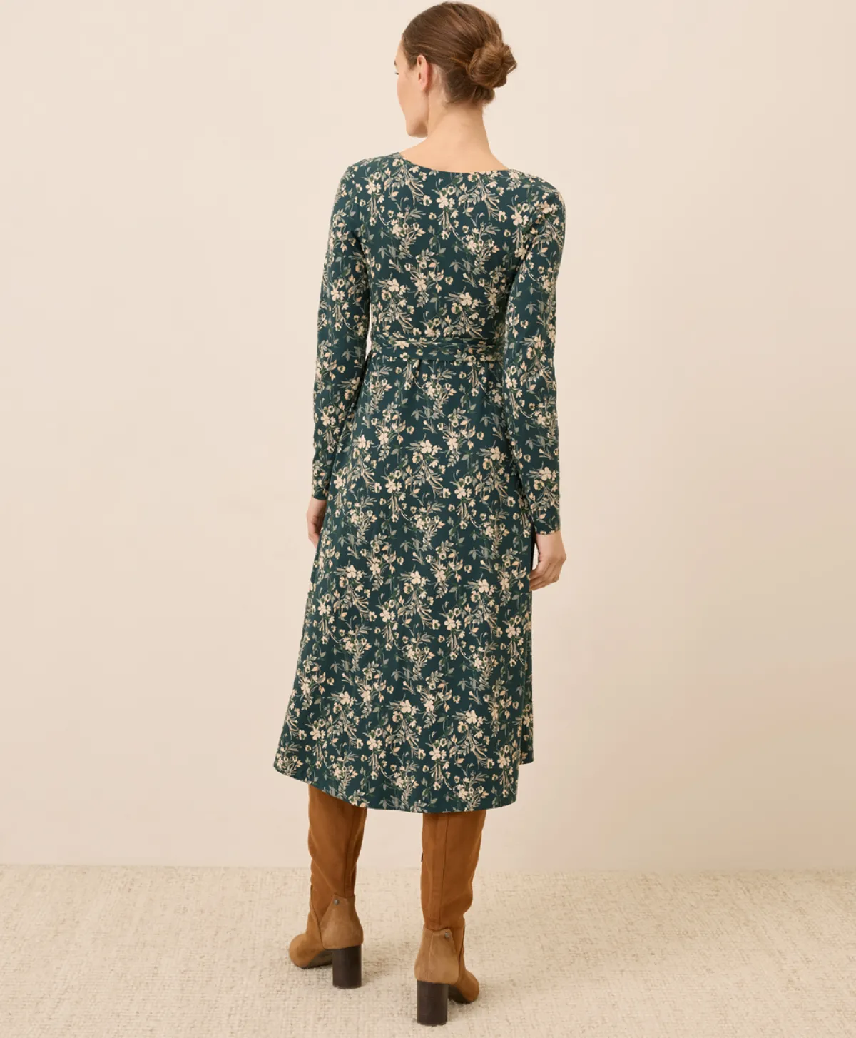 Women Pact Organic Fit & Flare Wrap Dress