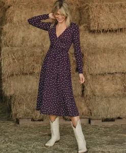 Women Pact Organic Fit & Flare Wrap Dress