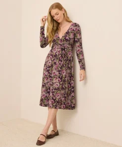 Women Pact Organic Fit & Flare Wrap Dress