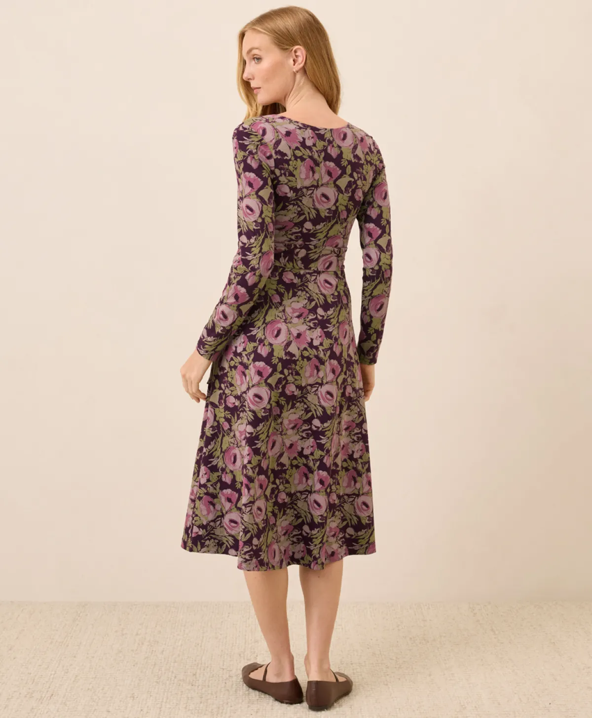 Women Pact Organic Fit & Flare Wrap Dress