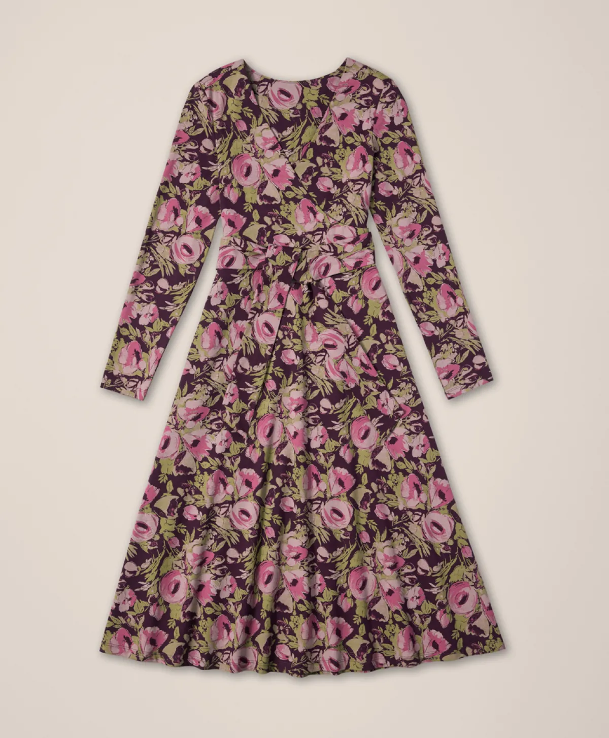 Women Pact Organic Fit & Flare Wrap Dress