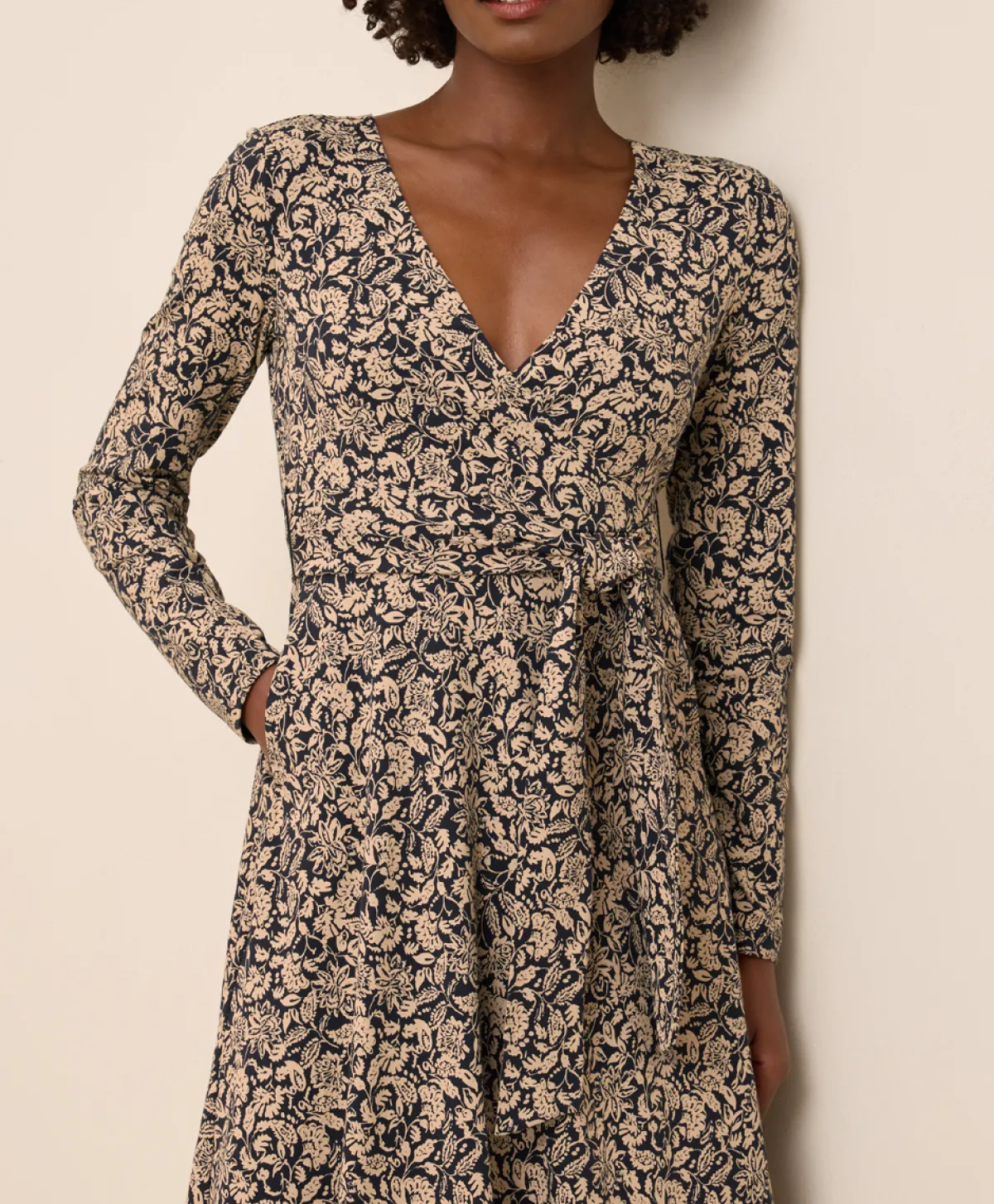Women Pact Organic Fit & Flare Wrap Dress