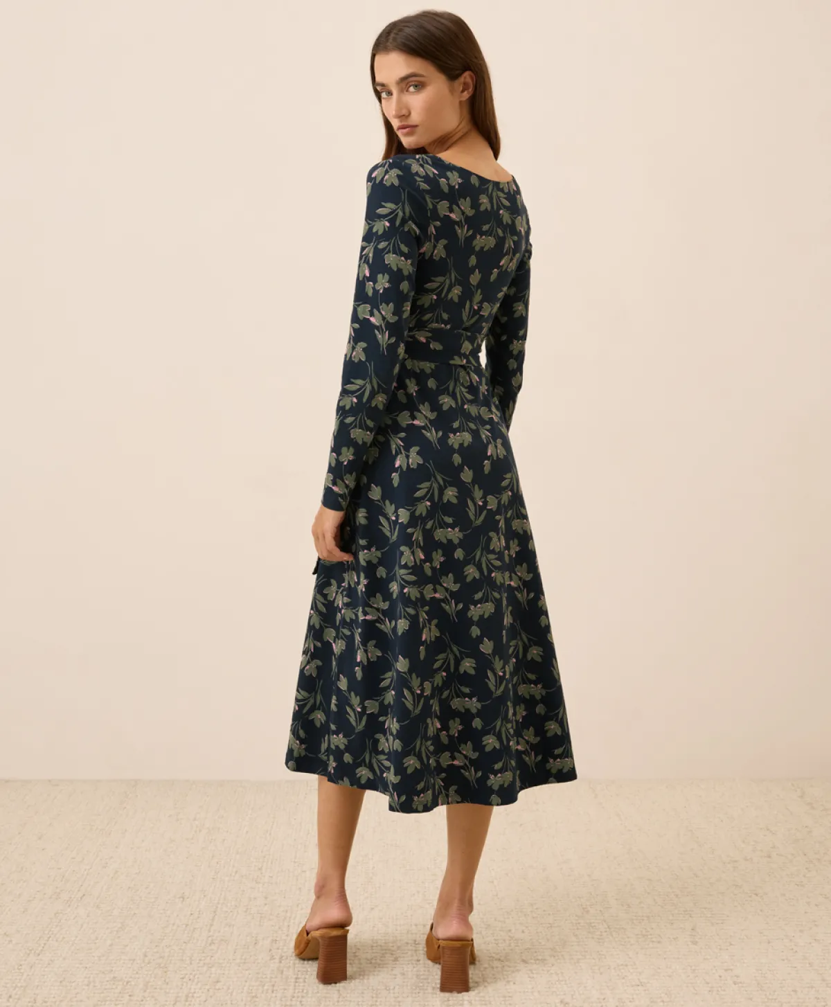 Women Pact Organic Fit & Flare Wrap Dress