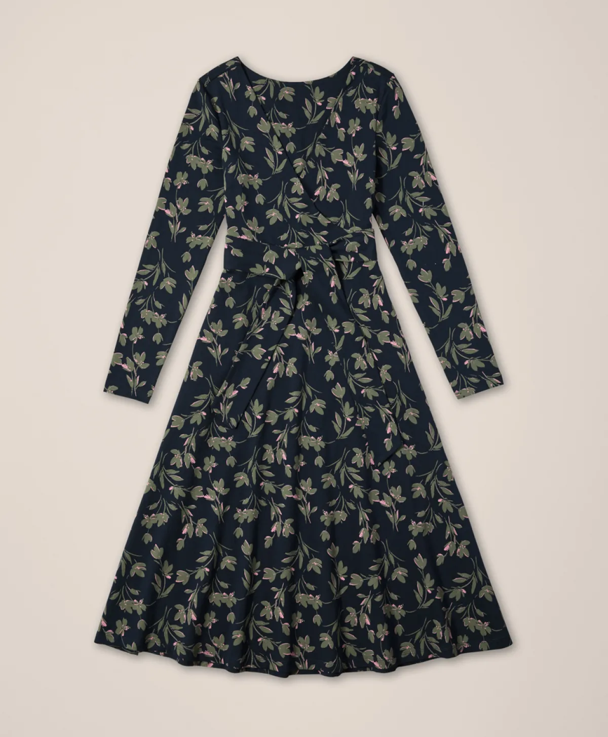 Women Pact Organic Fit & Flare Wrap Dress