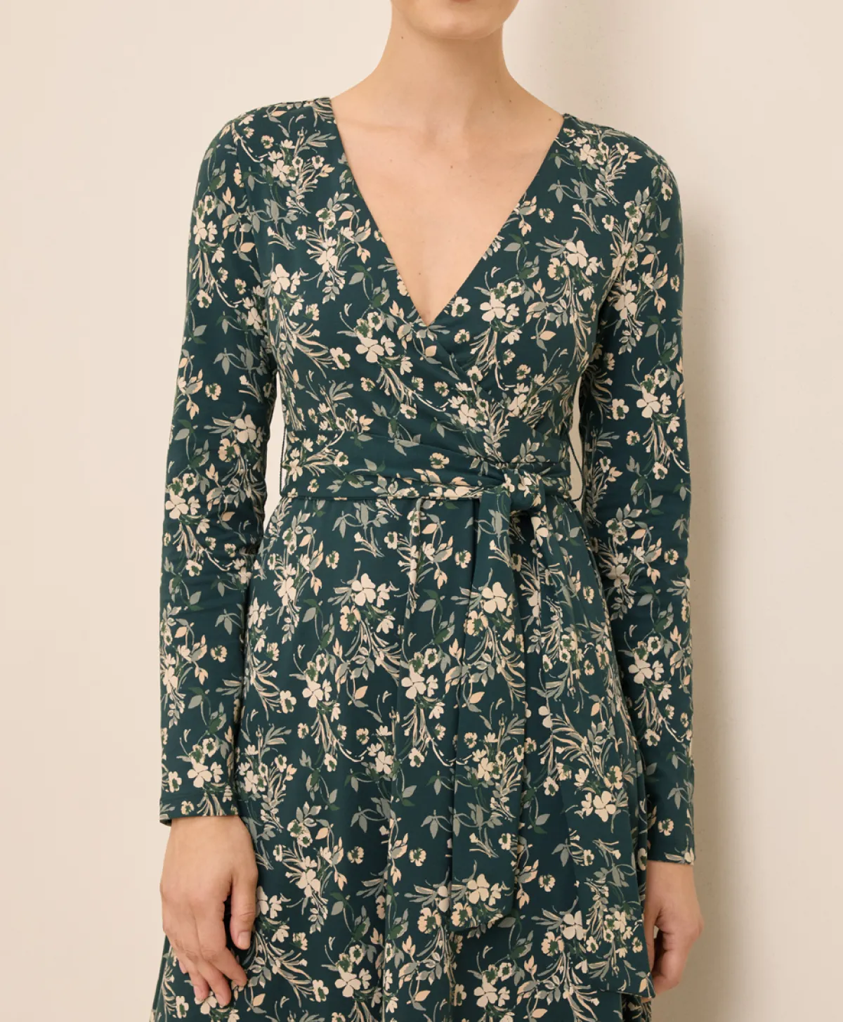 Women Pact Organic Fit & Flare Wrap Dress