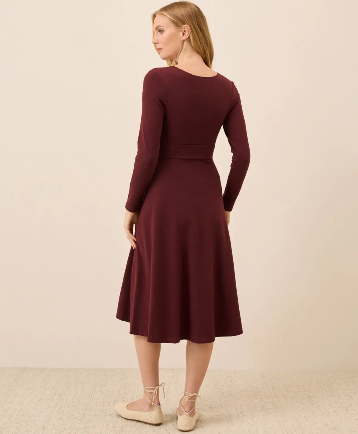 Women Pact Organic Fit & Flare Wrap Dress