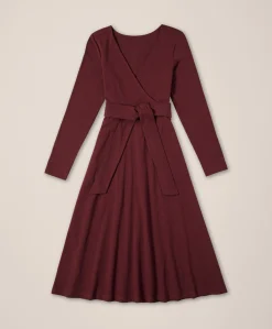 Women Pact Organic Fit & Flare Wrap Dress