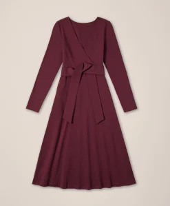 Women Pact Organic Fit & Flare Wrap Dress