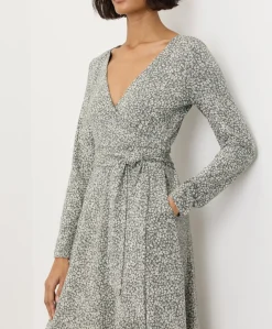 Women Pact Organic Fit & Flare Wrap Dress