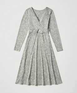 Women Pact Organic Fit & Flare Wrap Dress
