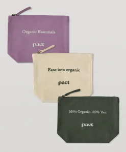 Women Pact Organic Going Places Travel Pouch 3-Pack