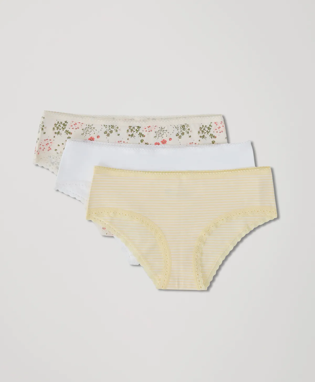 Women Pact Organic Lace Cheeky Hipster 3-Pack