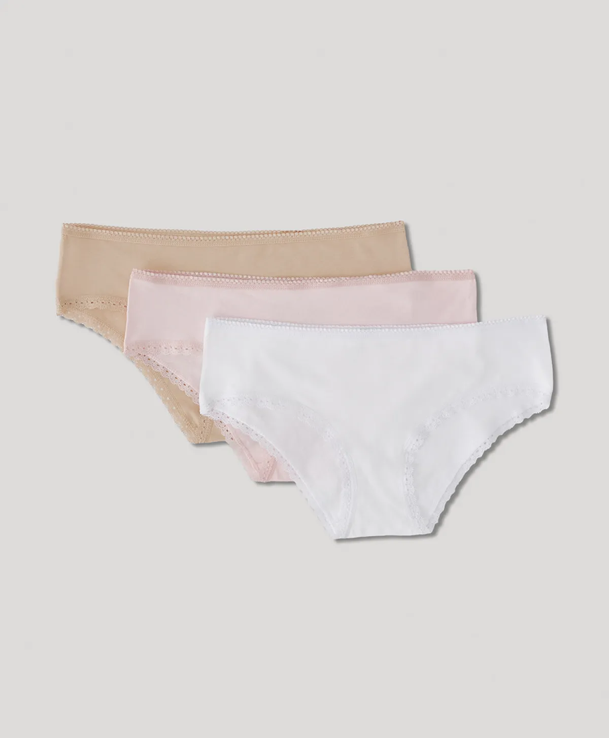 Women Pact Organic Lace Cheeky Hipster 3-Pack