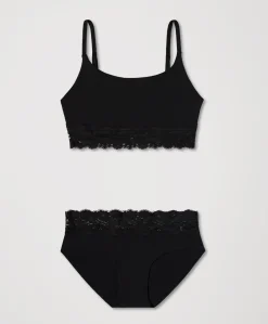 Women Pact Organic Lace Icon Set