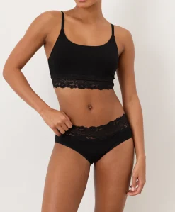 Women Pact Organic Lace Modern Scoop Bralette 3-Pack
