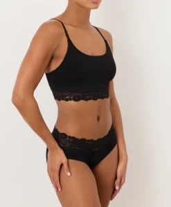 Women Pact Organic Lace Modern Scoop Bralette 3-Pack