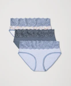 Women Pact Organic Lace Waist Brief 3-Pack