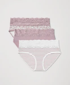 Women Pact Organic Lace Waist Brief 3-Pack