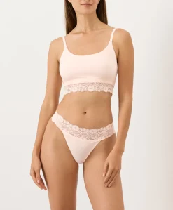 Women Pact Organic Lace Waist Thong 3-Pack