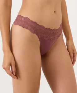 Women Pact Organic Lace Waist Thong 3-Pack
