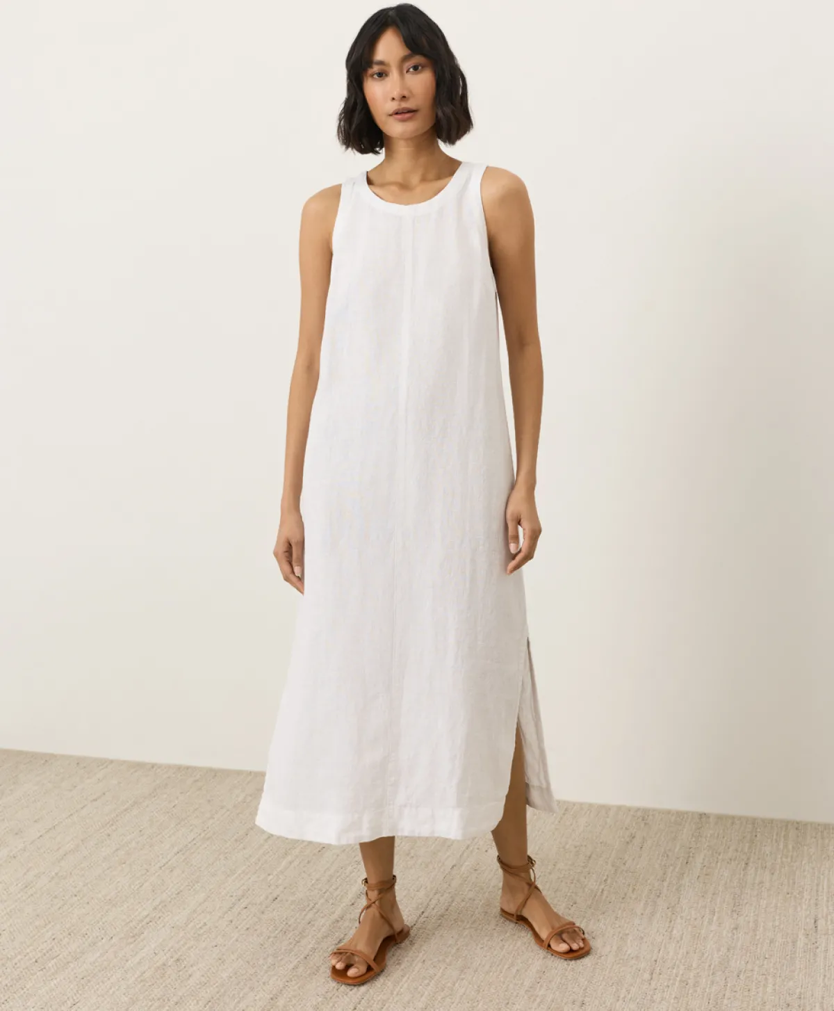 Women Pact Organic Linen Easy Tank Dress