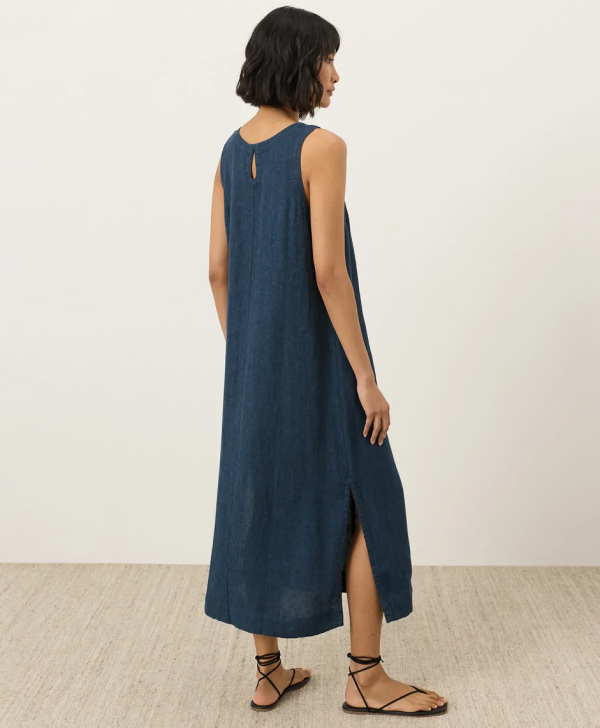 Women Pact Organic Linen Easy Tank Dress