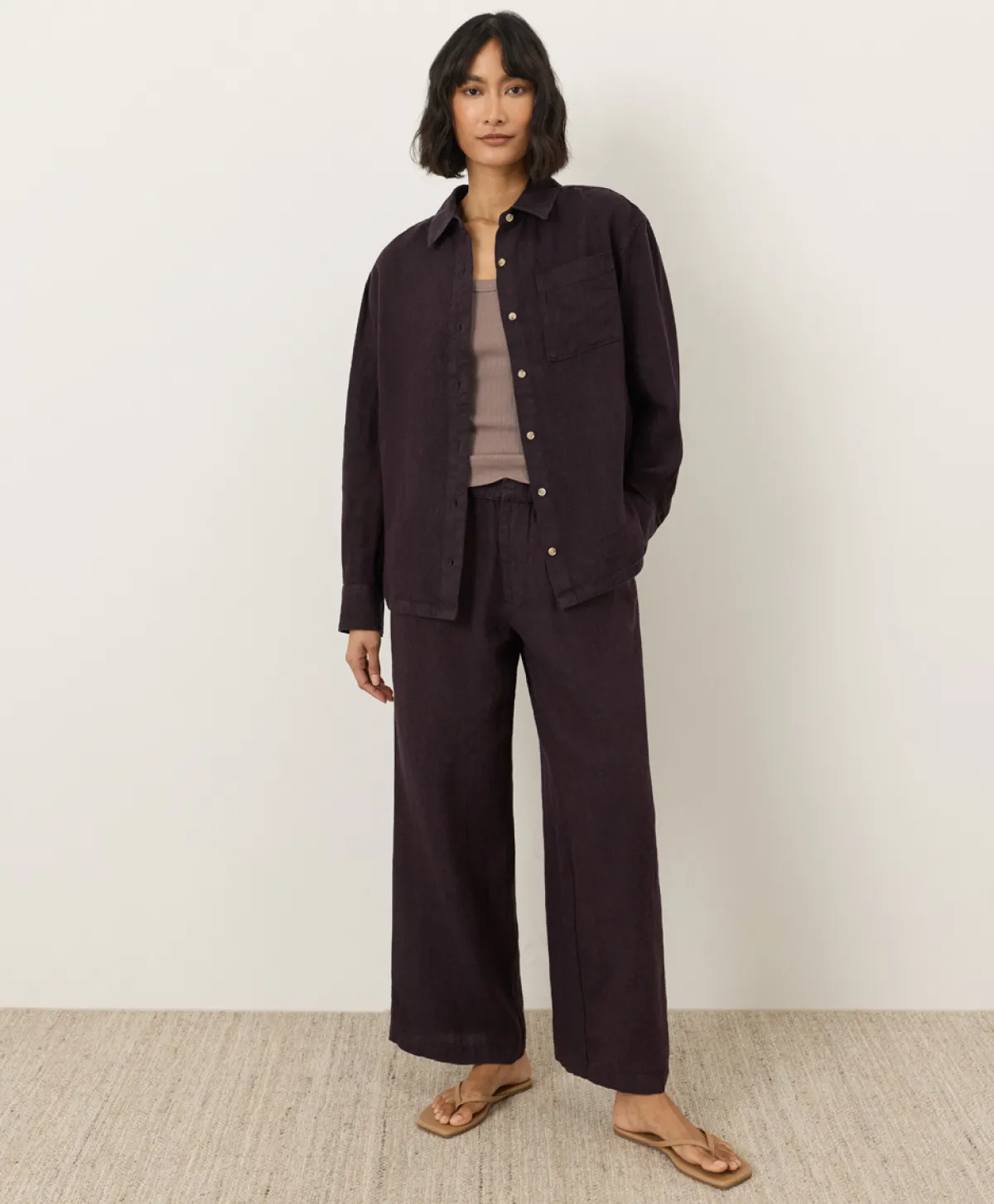Women Pact Organic Linen Relaxed Shirt