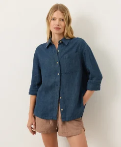 Women Pact Organic Linen Relaxed Shirt