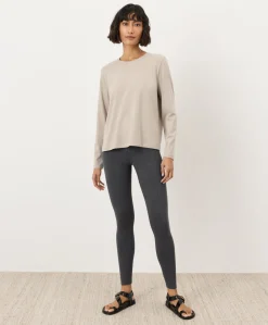 Women Pact Organic Luxe Essential Crewneck Long Sleeve Tee