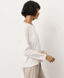 Women Pact Organic Luxe Essential Crewneck Long Sleeve Tee
