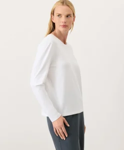 Women Pact Organic Luxe Essential Crewneck Long Sleeve Tee