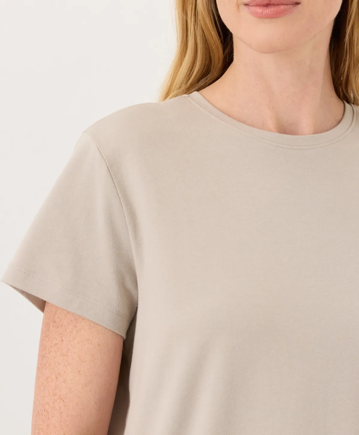 Women Pact Organic Luxe Essential Crewneck Tee