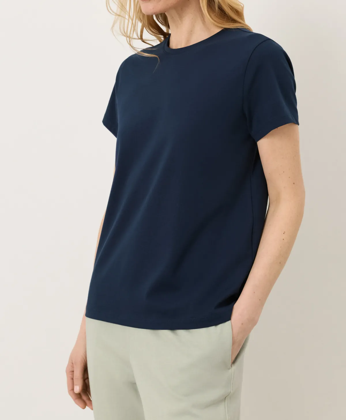 Women Pact Organic Luxe Essential Crewneck Tee