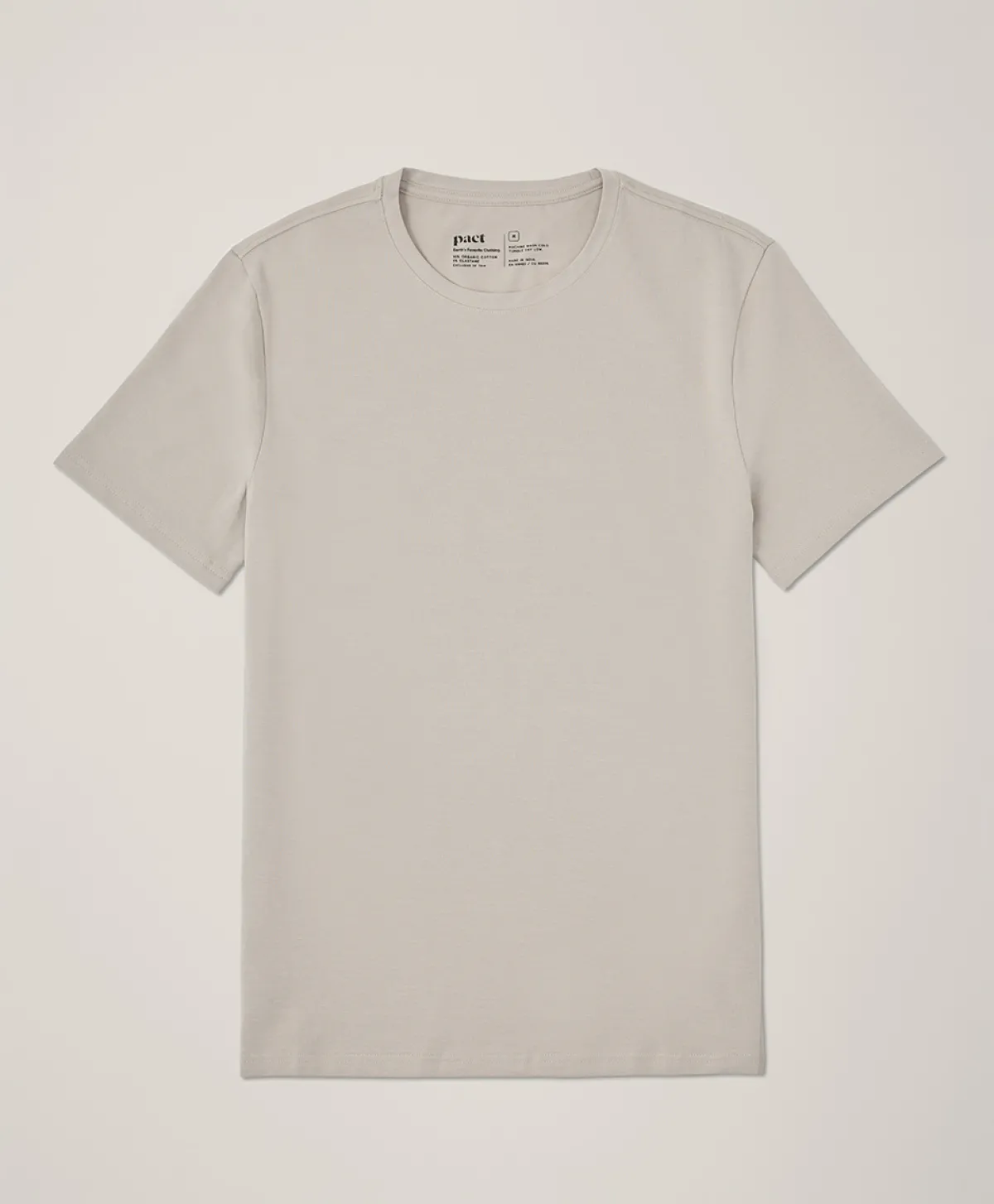 Pact Organic Luxe Essential Slim Fit Crewneck Tee