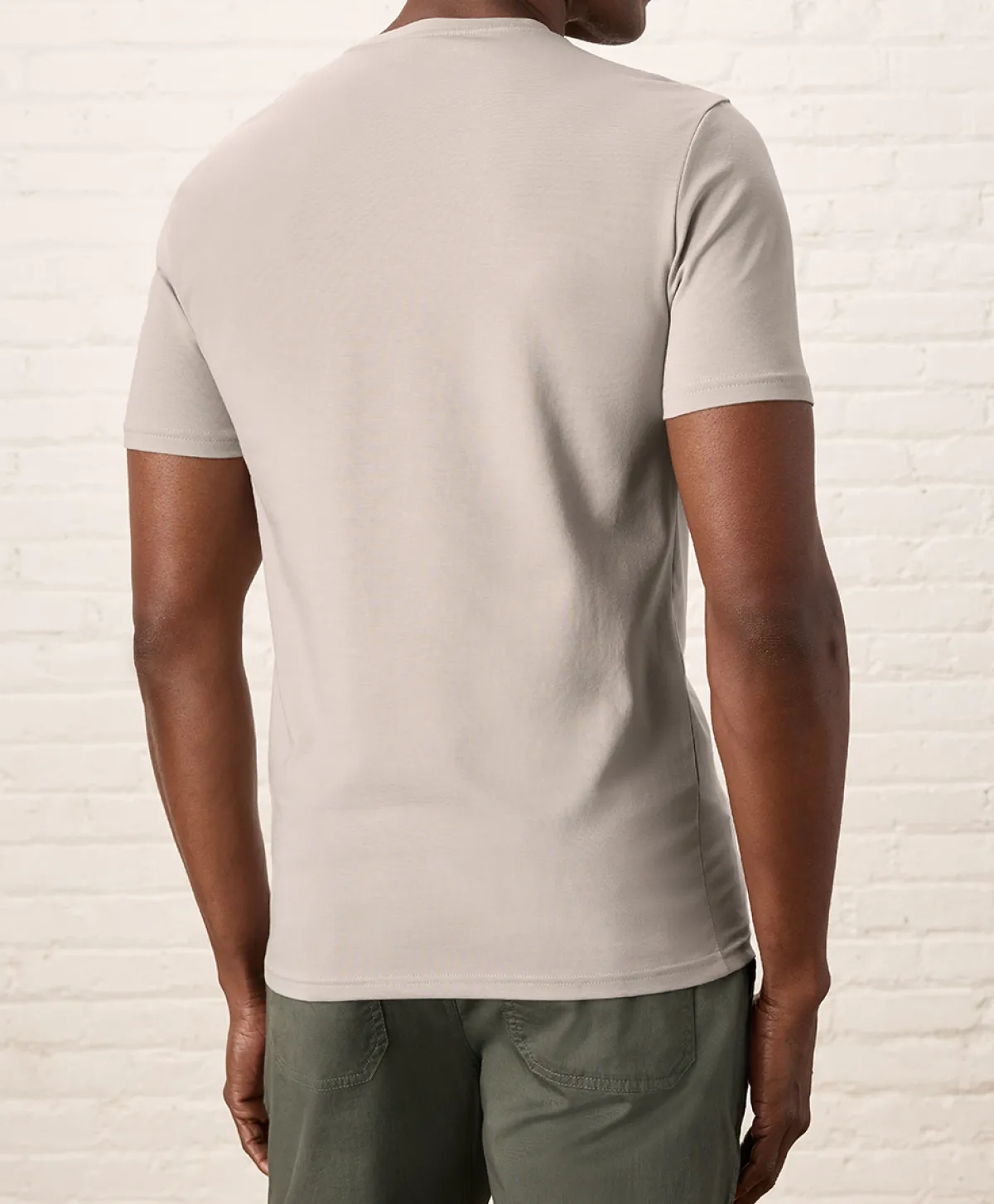 Pact Organic Luxe Essential Slim Fit Crewneck Tee