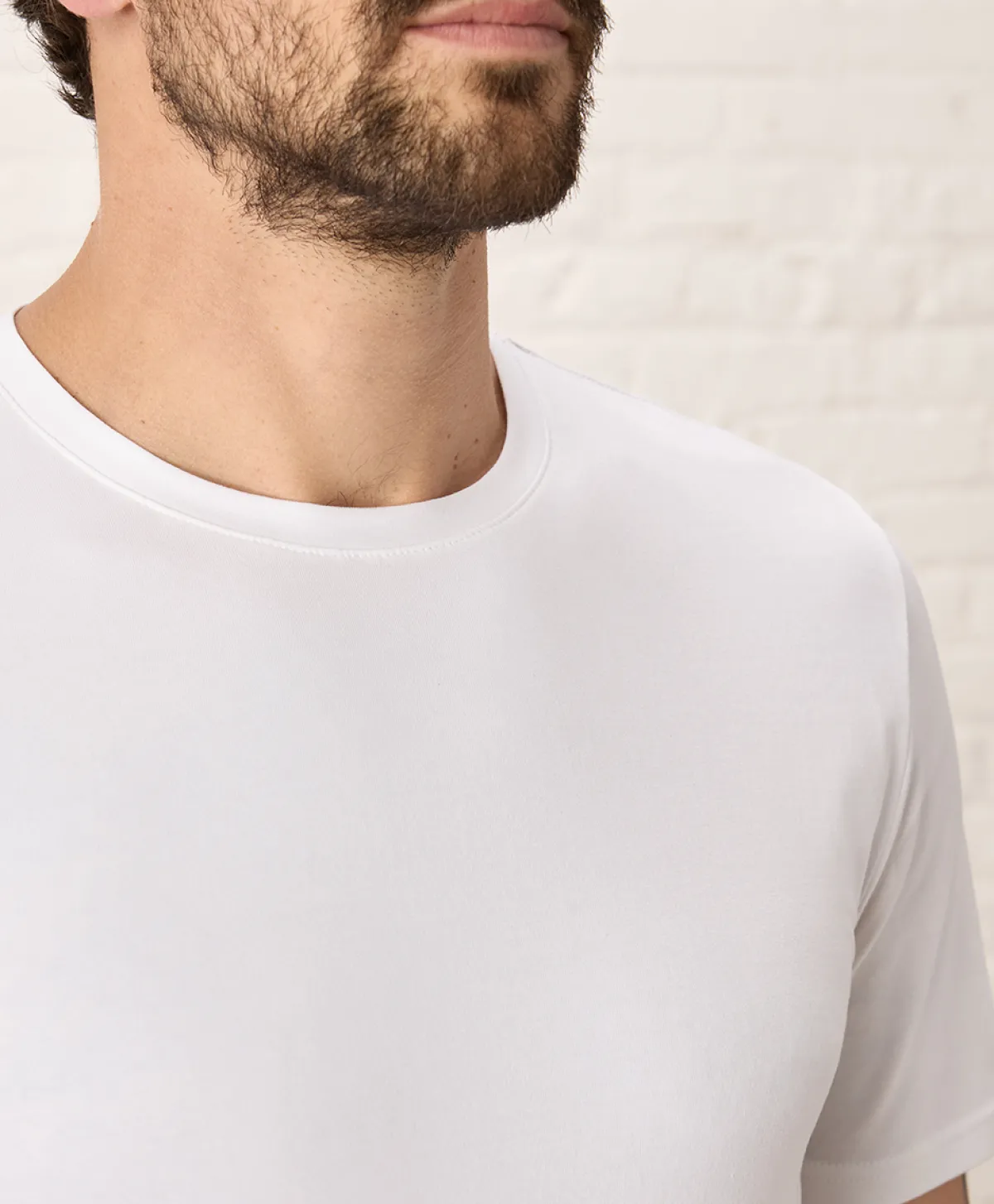 Pact Organic Luxe Essential Slim Fit Crewneck Tee
