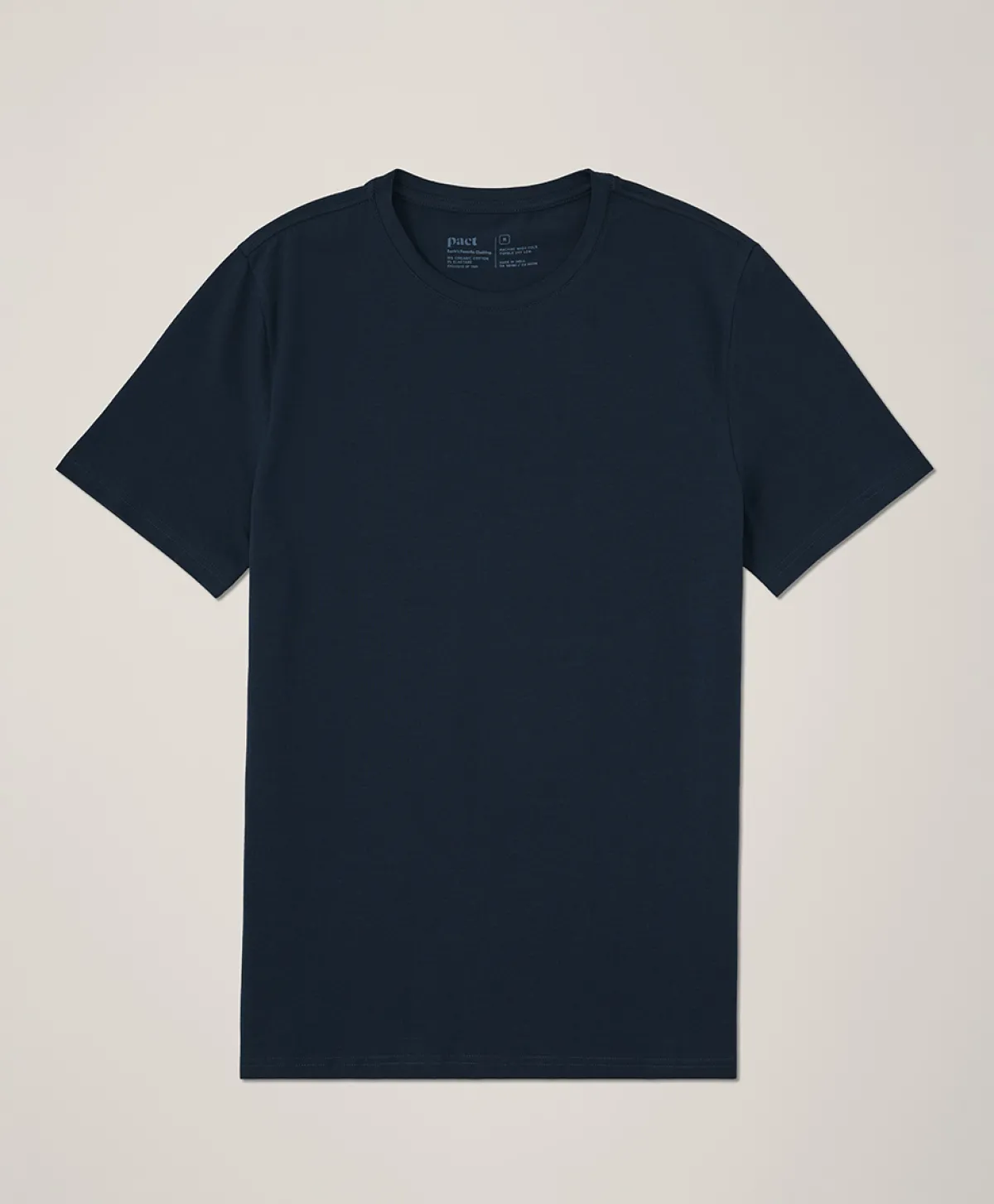 Pact Organic Luxe Essential Slim Fit Crewneck Tee