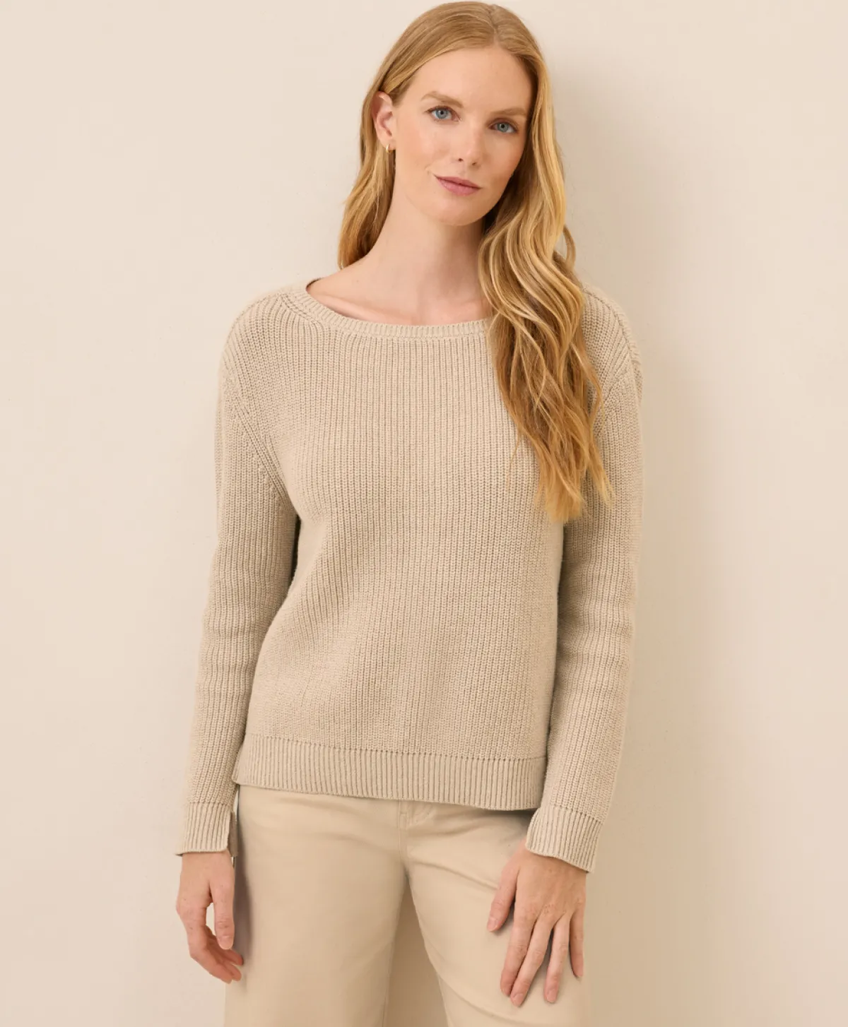 Women Pact Organic Luxe Knit Boatneck Sweater