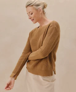 Women Pact Organic Luxe Knit Boatneck Sweater