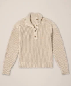 Women Pact Organic Luxe Knit Henley Sweater