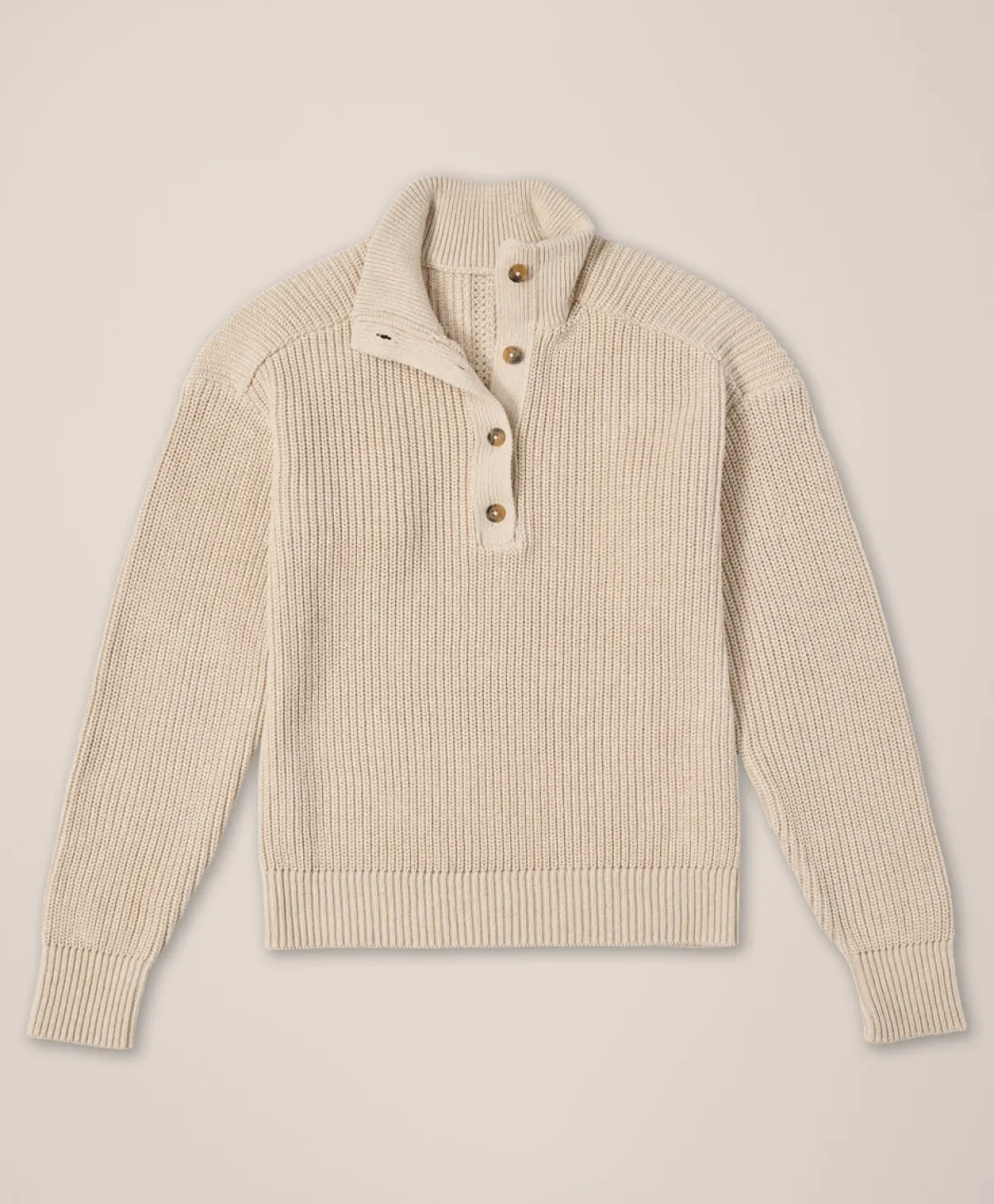 Women Pact Organic Luxe Knit Henley Sweater