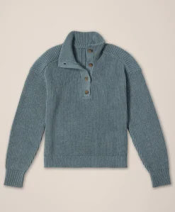 Women Pact Organic Luxe Knit Henley Sweater