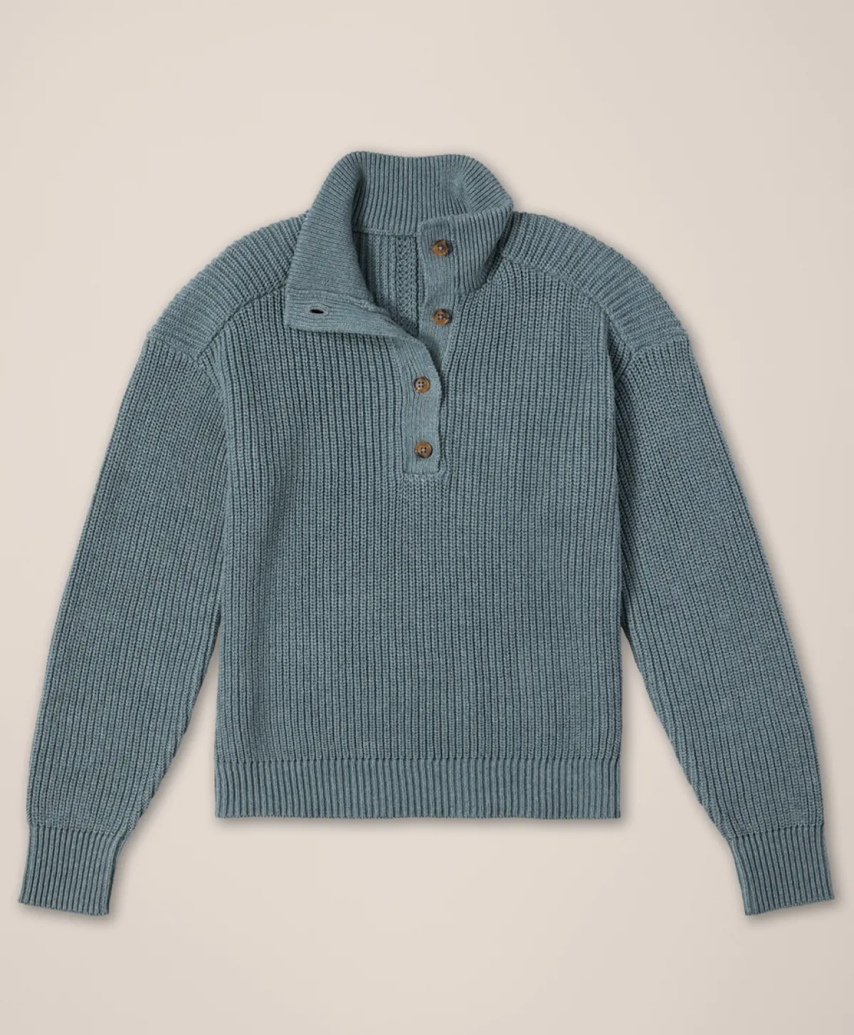 Women Pact Organic Luxe Knit Henley Sweater