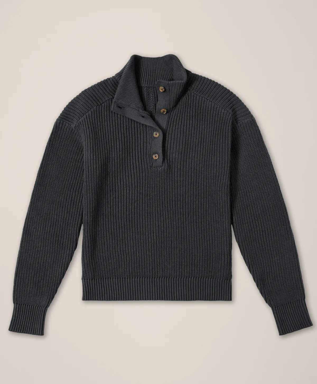 Women Pact Organic Luxe Knit Henley Sweater
