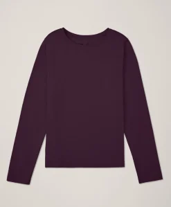 Women Pact Organic Luxe Stretch Jersey Slim Long Sleeve Tee