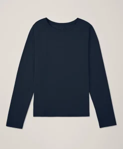 Women Pact Organic Luxe Stretch Jersey Slim Long Sleeve Tee