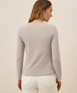 Women Pact Organic Luxe Stretch Jersey Slim Long Sleeve Tee